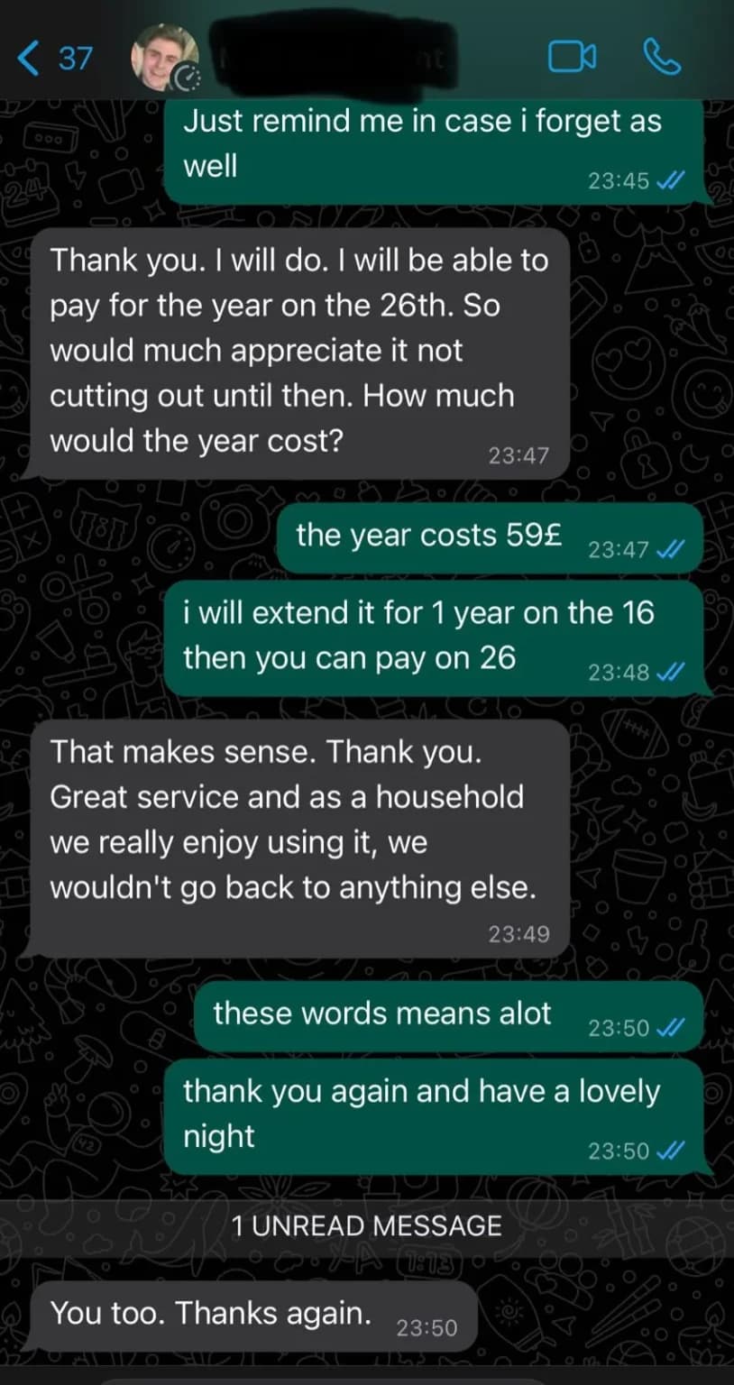 Customer Review Screenshot 1